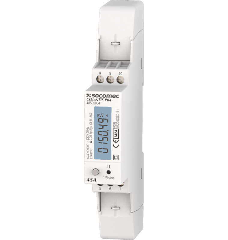 Socomec COUNTIS P04 1PH Direct 45A MODBUS RS485 MID [48505004]