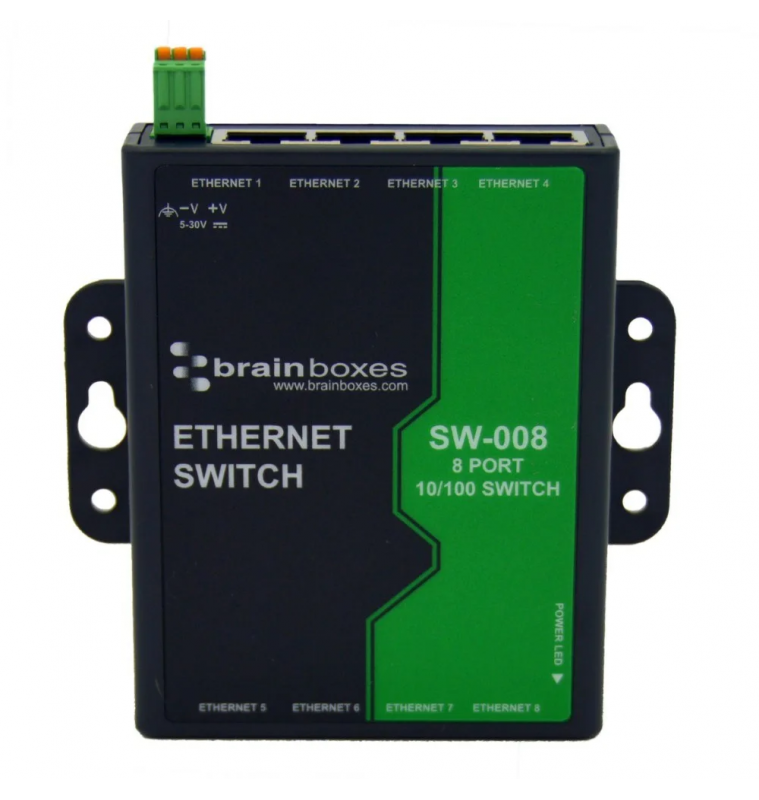 DIN Rail Ethernet Switch 8 Ports